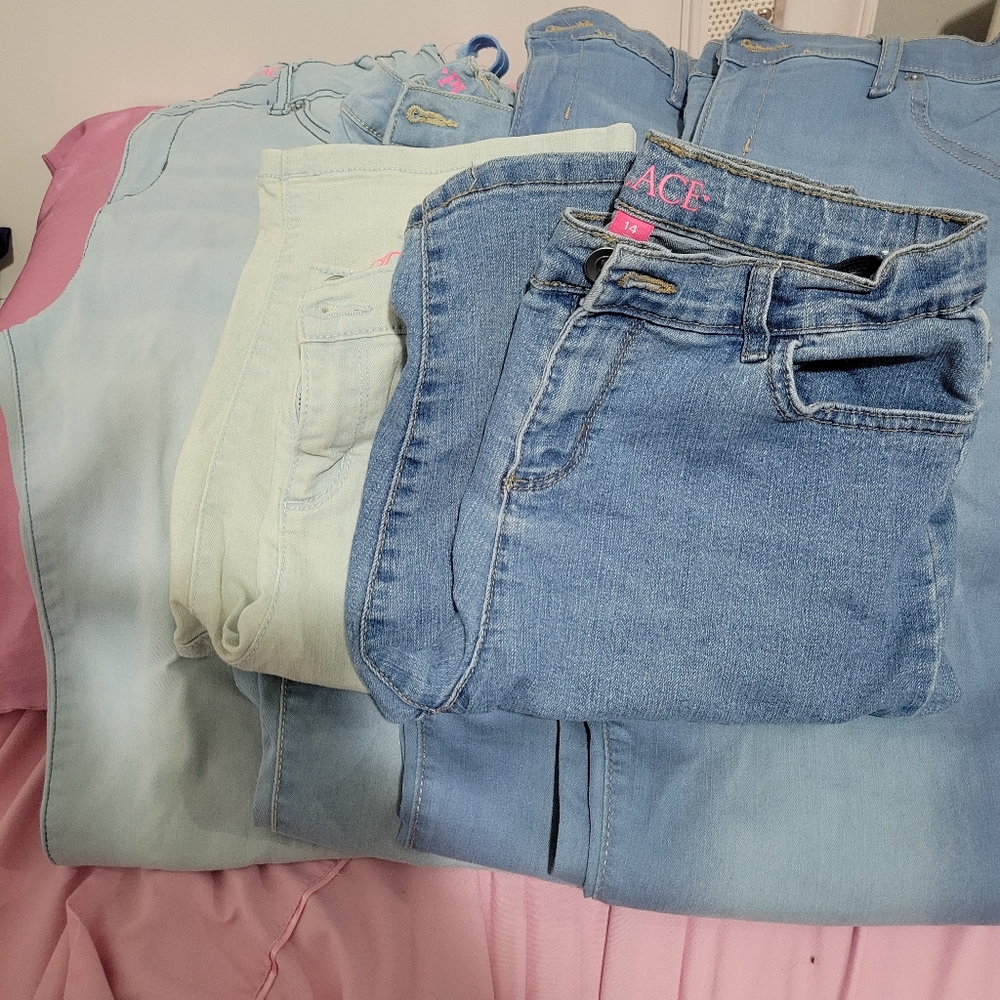 Children Place, 2 pr Bermuda shorts, 4pr jeggings size 14 except for 1pr size 12